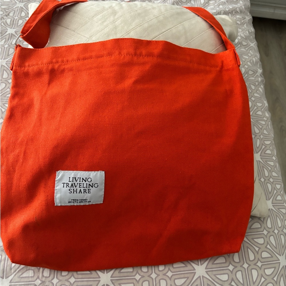Bright Orange Tote Bag /Crossbody
